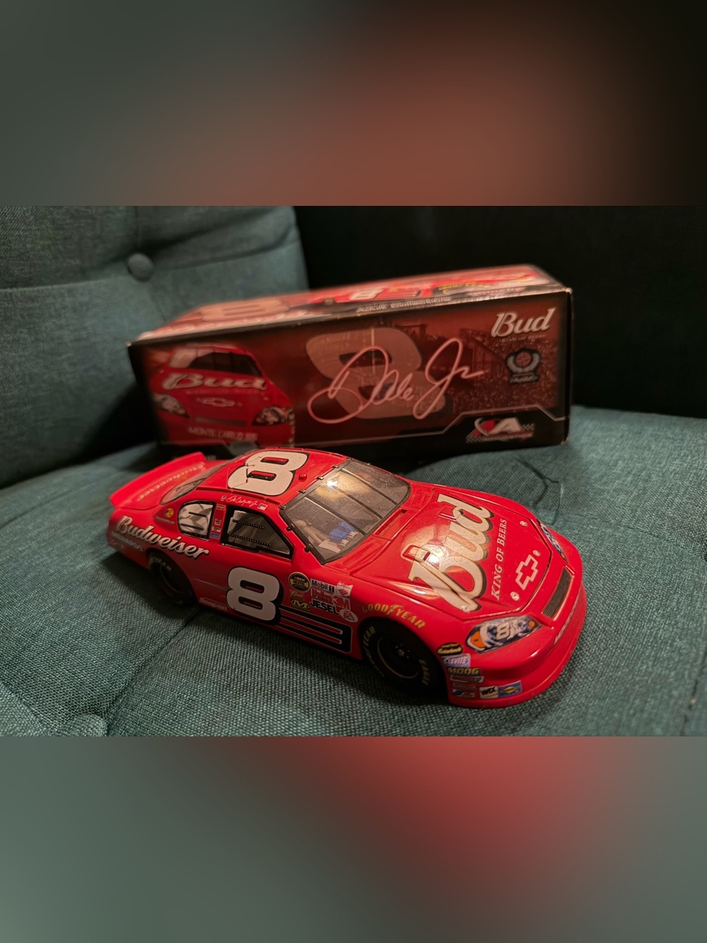 2007 JR Budweiser Red #8 Die-Cast Race Car
